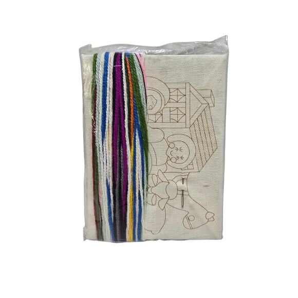 Vintage Jiffy Stitchery "DOLL IN TOYLAND" Cross Stitch Kit 680 - Picture 2 of 2